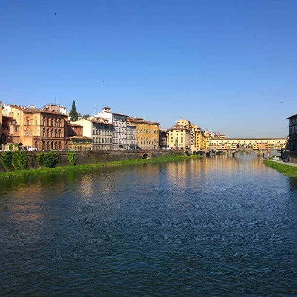 Arno and Ponte Vecchio in Florence